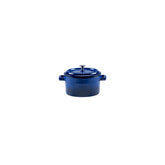 Round Blue Dutch Oven dia.4" h:2" 13 oz.